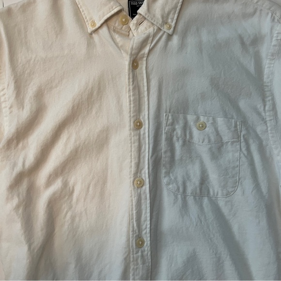 Todd Snyder Brushed Cotton Cashmere Twill Shirt in Ivory size small - Picture 7 of 7